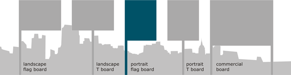 portrait estate agent flag boards